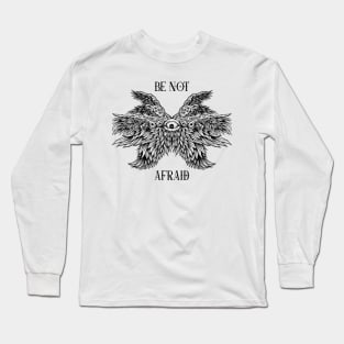 Heavenly Radiance: Biblically Inspired Seraphim Design Long Sleeve T-Shirt